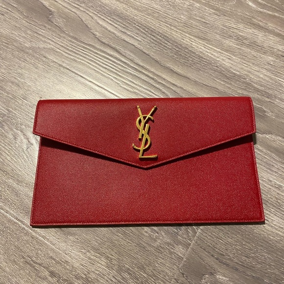 Authentic YSL Saint Laurent Envelope Pouch with receipt - Picture 2 of 8